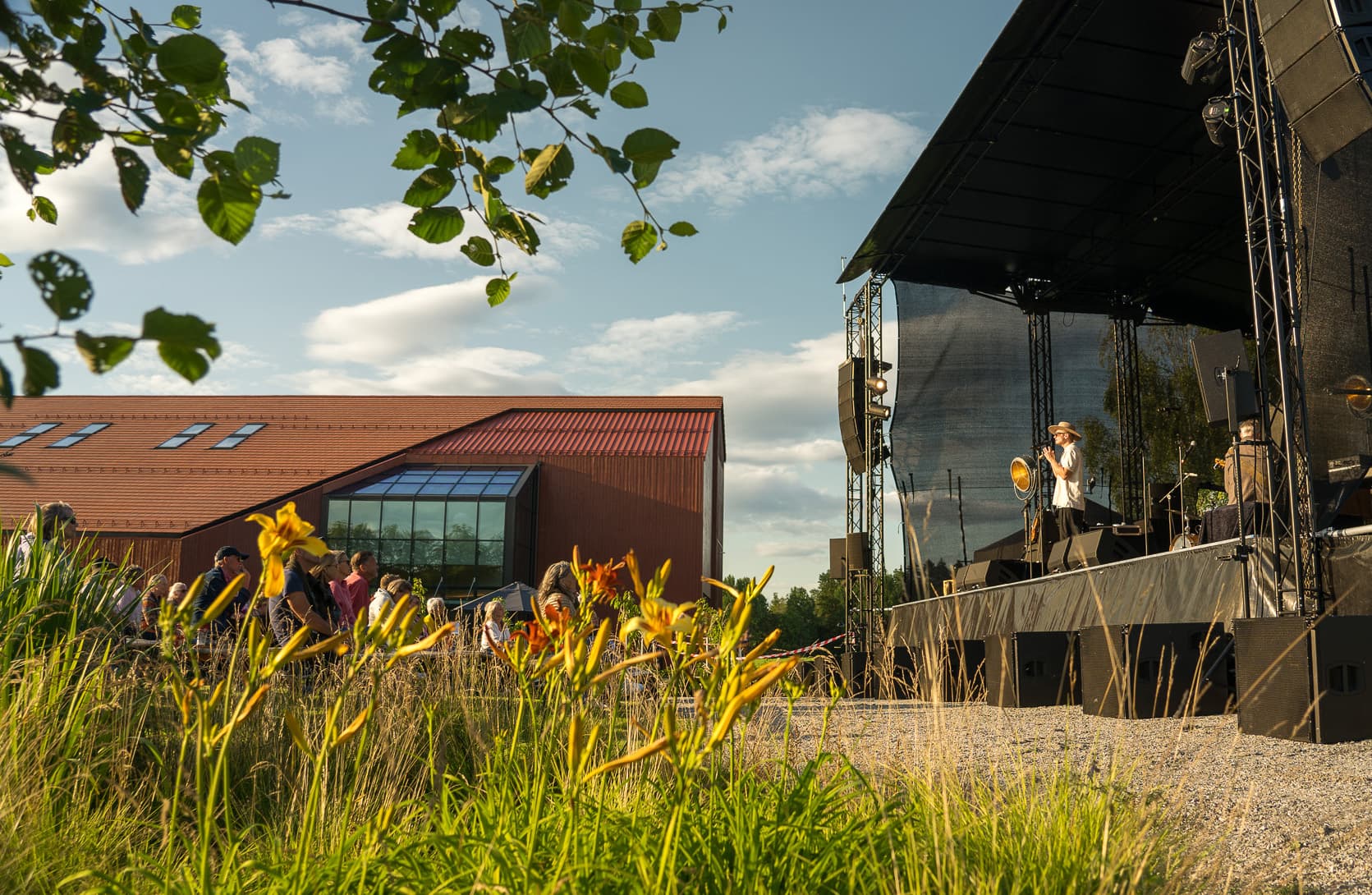 Bryllupspar i Storsalen på Bolstad Kulturgård